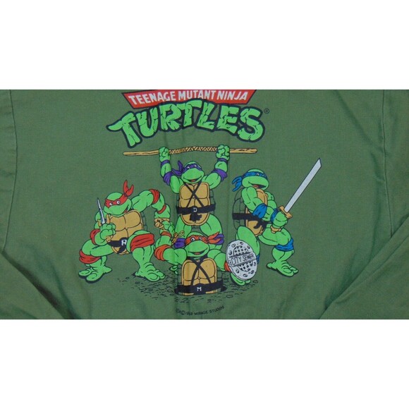 VTG 89 TMNT Jumpsuit Costume Mirage Studio Green 7/8 Teenage Mutant Ninja Turtle - Picture 10 of 12